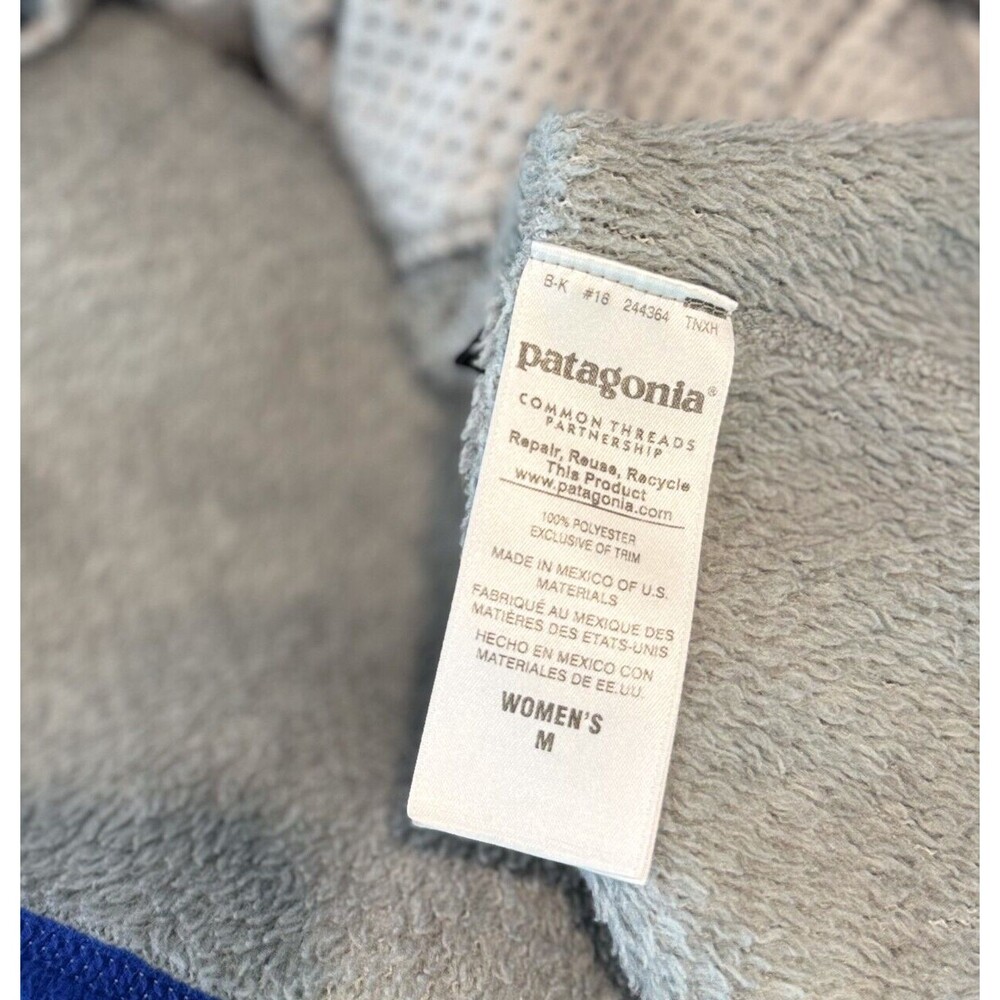 Patagonia Women Sweater Gray Lightweight Synchilla Snap T Fleece Pullover Medium - Picture 8 of 9
